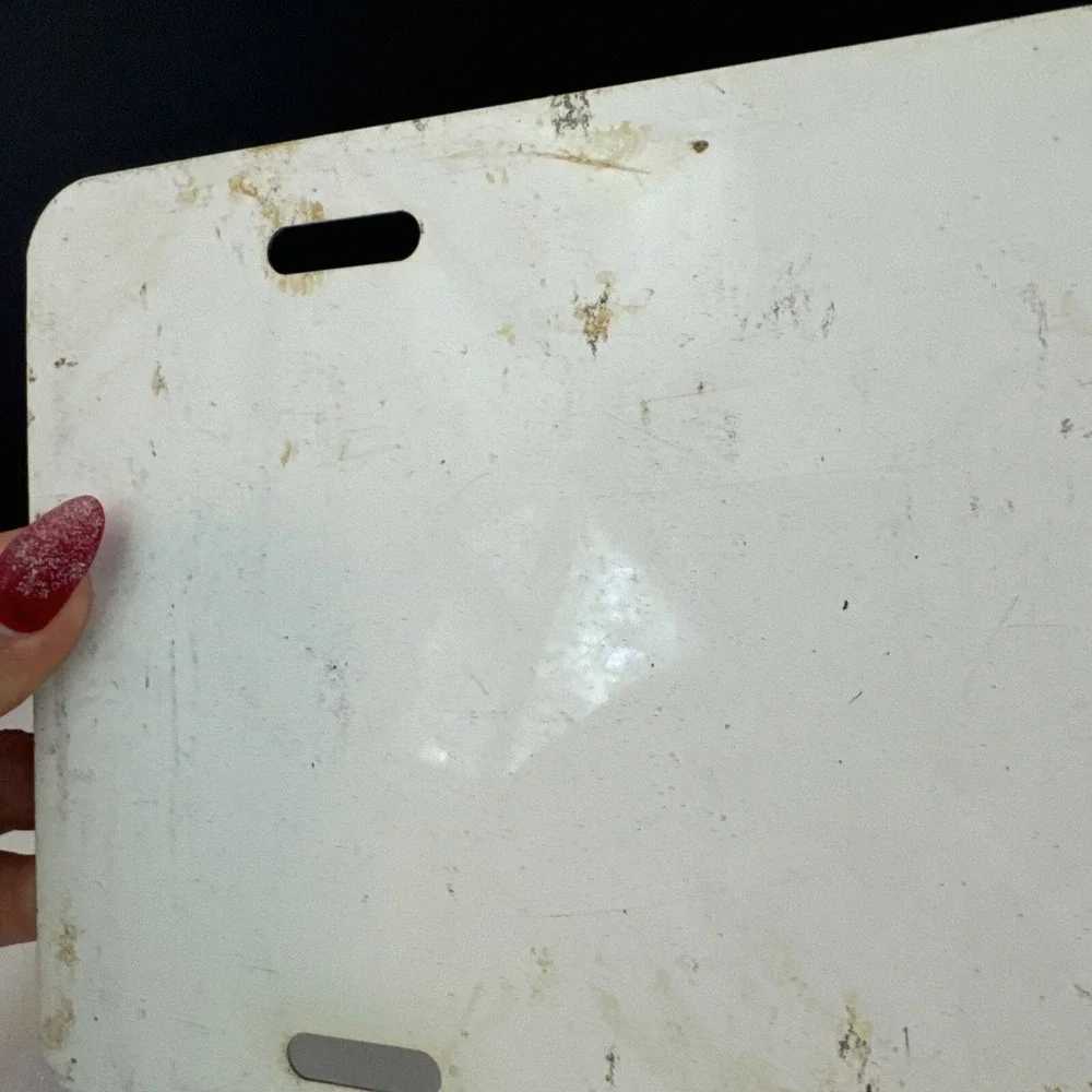 1982 Season Vintage License plate